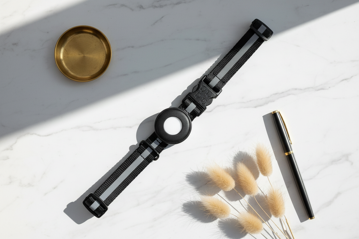 MeowTag Flat Lay Mármol